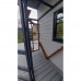 8ft long x 3ft wide x 7.5" tall Catio / Cat lean to Painted Grey